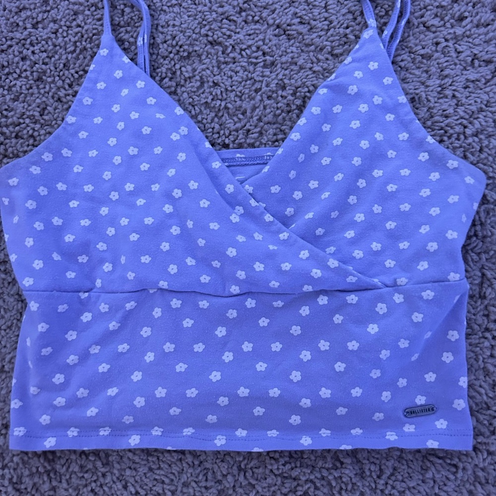 Purple cropped tank